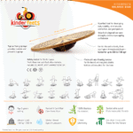 Kinderfeets bamboe balansdisk rond - 40 cm